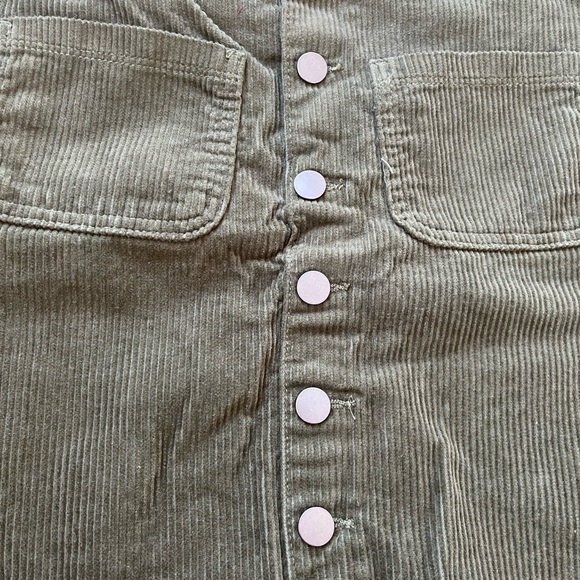 Green corduroy skirt size 12 - Picture 3 of 6